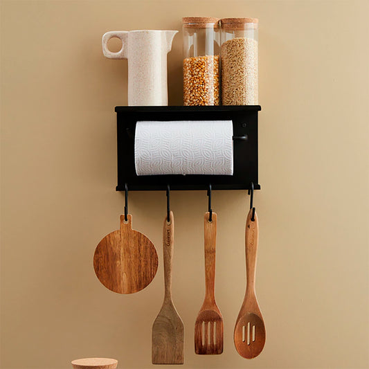 Wall roll holder to kitchen