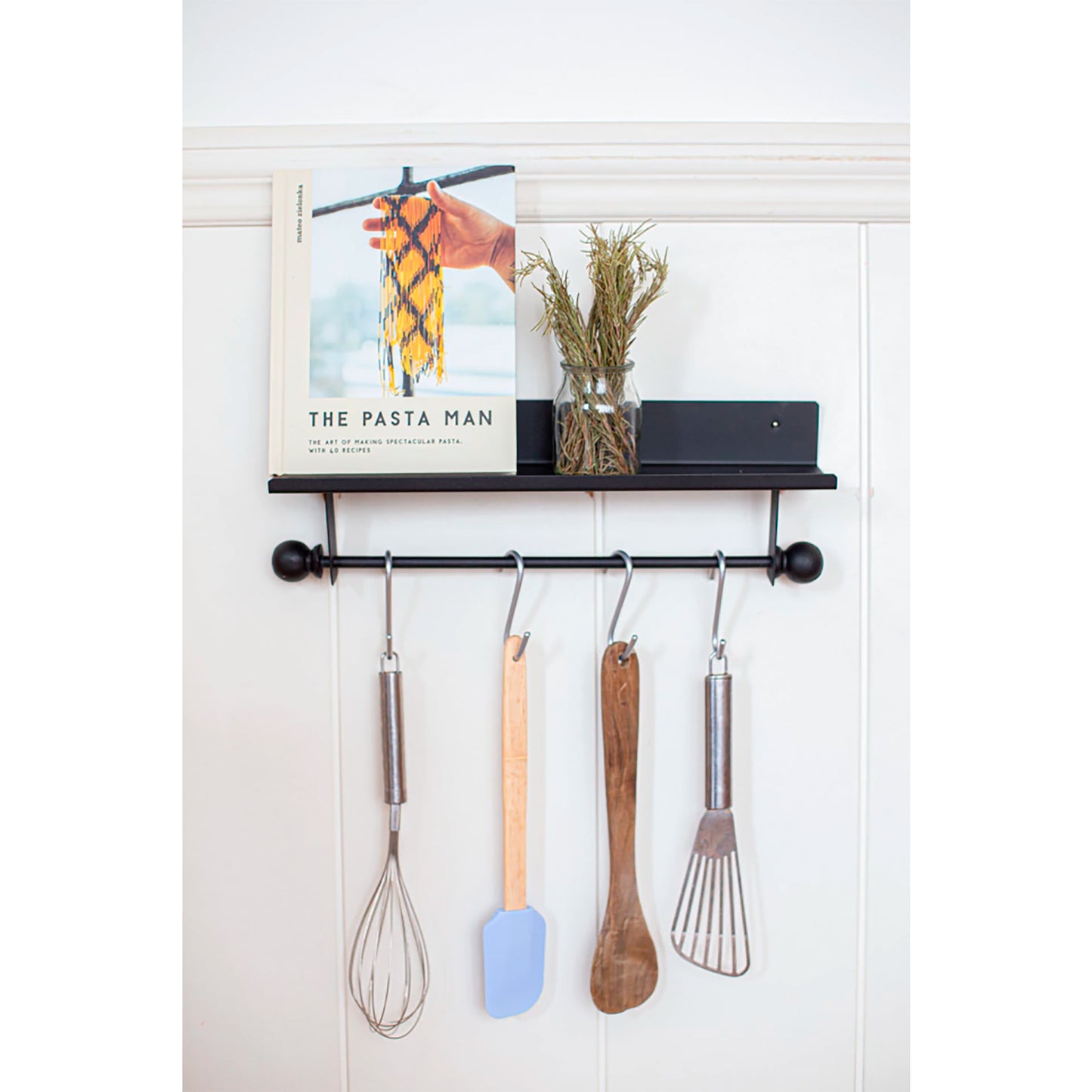 Iron Spice Rack with Hooks